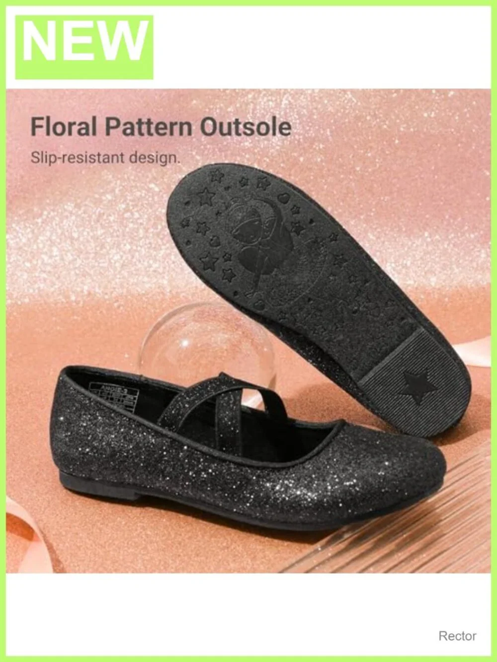 Girls Ballet Mary Jane Flats Satin Dress Shoes Round Toe Slip-On